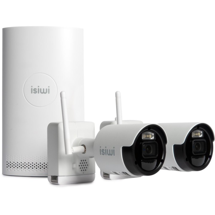 ISIWI KIT WIRELESS CONNECT AIR2 ISW-K2N8BFBTA4MP-2 GEN1 NVR 8 CANALI + 2 TELECAMERE A BATTERIA DA 8