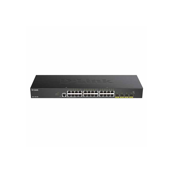 D-LINK SWITCH 28 PORTE DI CUI 24X10G BASE-T + 4X10G/25G SFP28, SMART MANAGED