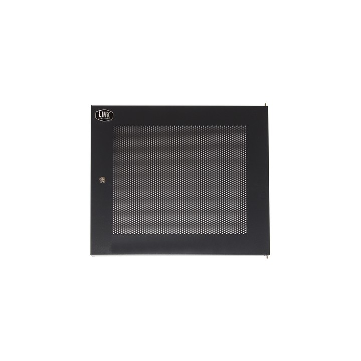 PORTA METALLO TRAFORATA CON SERRATURA PER ARMADIO LINK 12U LK 1912UNF NERO