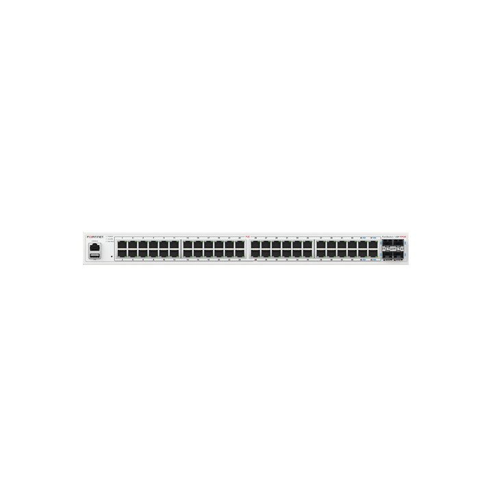 FORTISWITCH-148F-FPOE SWITCH L2+ MAN. CON 48 P. GE + 4 P. SFP+ POWER BUDGET FINO A 740W