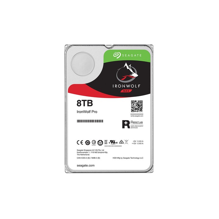 SEAGATE HDD IRONWOLF 8TB 3.5 7200RPM SATA 6GB/S BUFFER 256MB