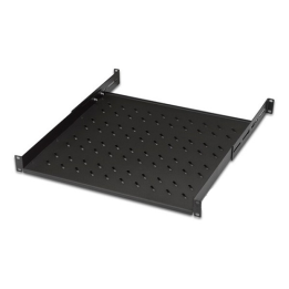 RIPIANO PER ARMADIO 19 1 UNITA PROFONDITA 450 MM. (UNIVERSALE) 4 ATTACCHI (FRONTALE+POSTERIORE) COLORE NERO