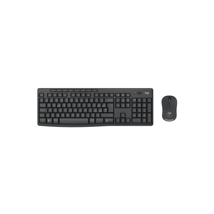 LOGITECH BUNDLE TASTIERA WIRELESS+MOUSE DESKTOP MK370 SILENT COMBO, USB, LAYOUT ITA, COLORE NERO