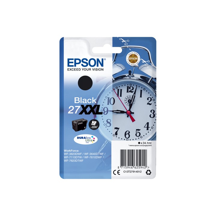EPSON CART. INK NERO XXL PER WF-3620/3640/7110/7610/7620 SERIE SVEGLIA