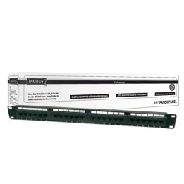 PANNELLO PATCH 19 NON SCHERMATO UTP 24 PORTE 8 POLI RJ45 PER RETI CATEGORIA 5E - 1 UNITA