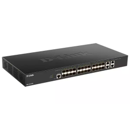 D-LINK SWITCH 28 PORTE DI CUI 24X10G SFP+, 4X10G BASE-T, SMART MANAGED