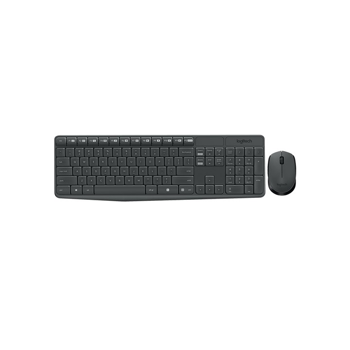 LOGITECH BUNDLE WIRELESS MOUSE + TASTIERA MK235 GRIGIO