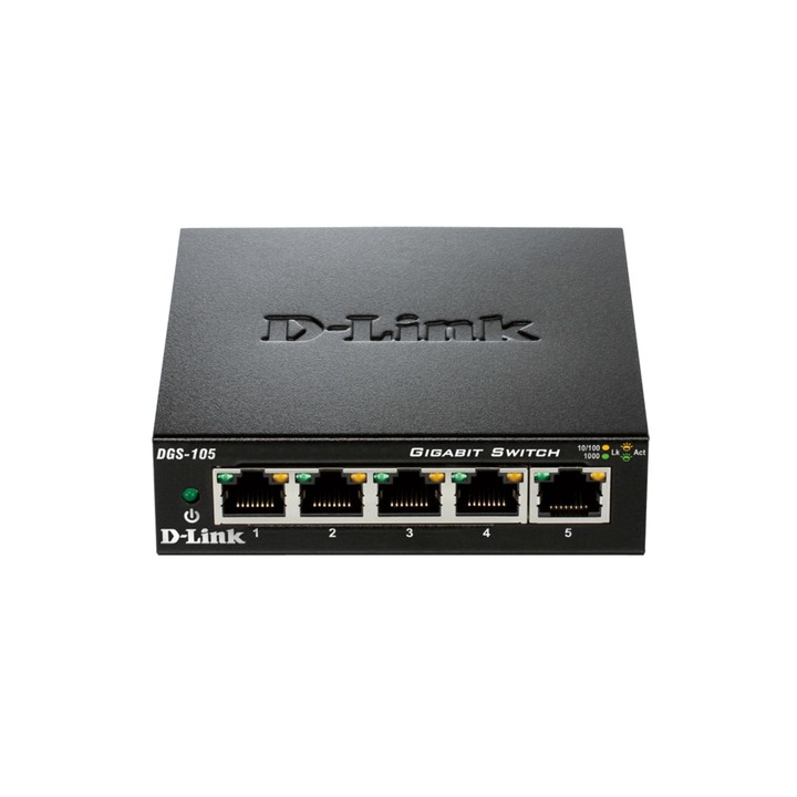 D-LINK SWITCH 5 PORTE GIGABIT CASE METALLICO