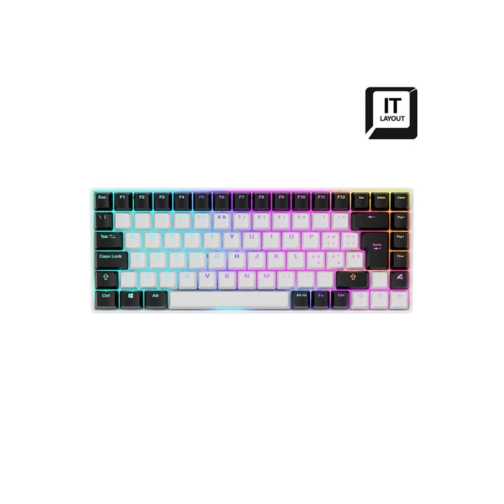 SHARKOON TASTIERA GAMING SKILLER SGK50 S3, BIANCA