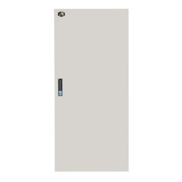 PORTA CHIUSA IN METALLO PIENO CON SERRATURA PER ARMADIO LINK 27U 600 MM GRIGIO