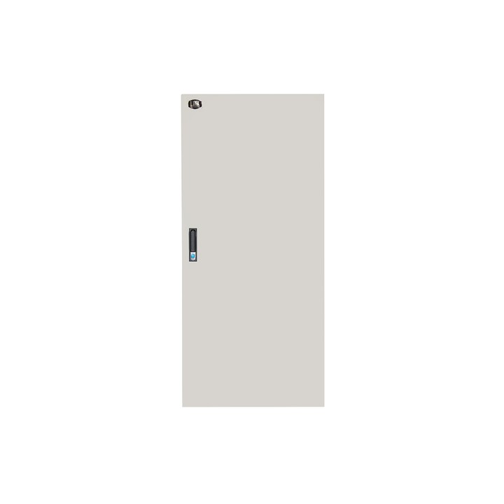 PORTA CHIUSA IN METALLO PIENO CON SERRATURA PER ARMADIO LINK 27U 600 MM GRIGIO