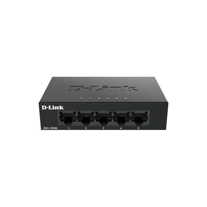 D-LINK SWITCH 5 PORTE GIGABIT UNMANAGED ETHERNET METAL HOUSING