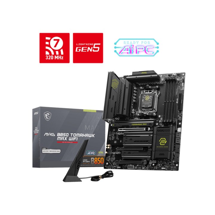 MSI MB AMD MAG B850 TOMAHAWK MAX WIFI, ATX, AM5, DDR5, 3PCI-Ex16, 4SATA3