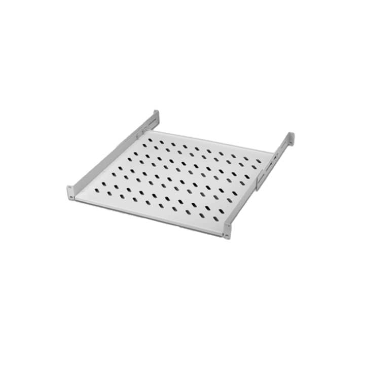 LINK RIPIANO PER ARMADIO 19" 1 UNITA PROFONDITA 450 MM. (UNIVERSALE) 4 ATTACCHI, BIANCO