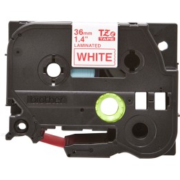 BROTHER NASTRO LAMINATO 36MM BLU SU BIANCO