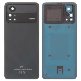 COVER POSTERIORE PER XIAOMI POCO X4 PRO 5G (2201116PG) NERO ORIGINALE