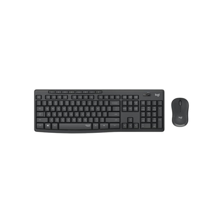 LOGITECH BUNDLE TASTIERA WIRELESS+MOUSE DESKTOP MK295 SILENT COMBO, USB, LAYOUT ITA, COLORE GRAFITE