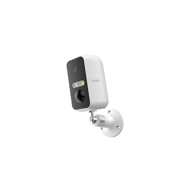 ISIWITELECAMERA A BATTERIA WIRELESS FLIP 2K BULLET FISSA PER ESTERNO IR LED E SHOWCOLOR AUDIO BIDIRE
