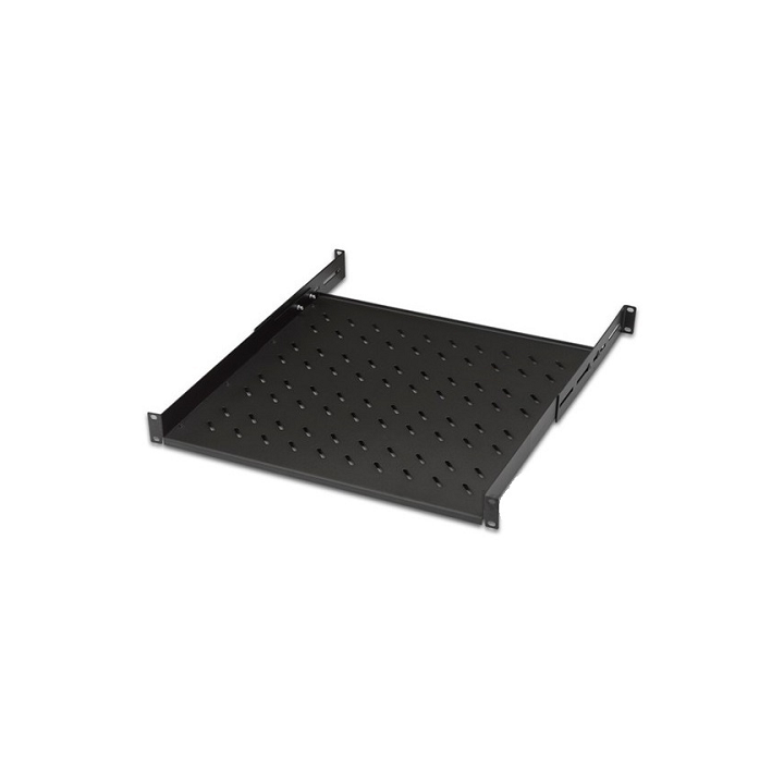 RIPIANO PER ARMADIO 19 1 UNITA PROFONDITA 350 MM. (UNIVERSALE) 4 ATTACCHI (FRONTALE+POSTERIORE) COLORE NERO