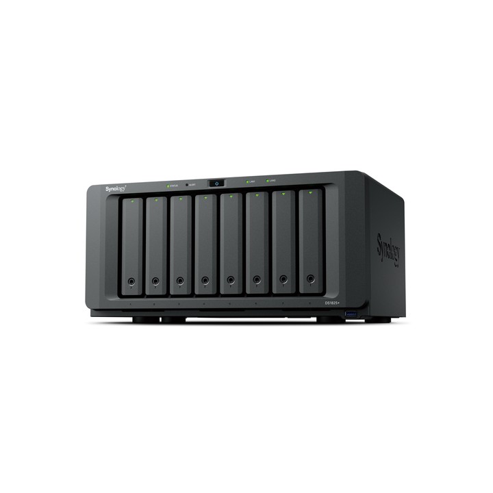 SYNOLOGY NAS TOWER 8X SATA, 2X NVME, RYZEN V1500B, 8GB ECC, PCIE, MAX 40 CAM, 2 LICENZE,