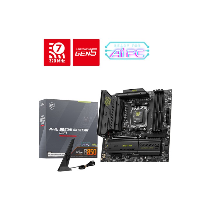 MSI MB AMD B850M MORTAR WIFI AM5,DDR5,QUALCOMM NCM865