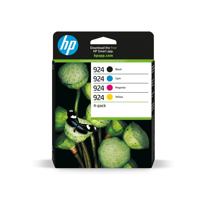 HP CART INK MULTICOLOR CMYK 924 NERO, CIANO, MAGENTA, GIALLO