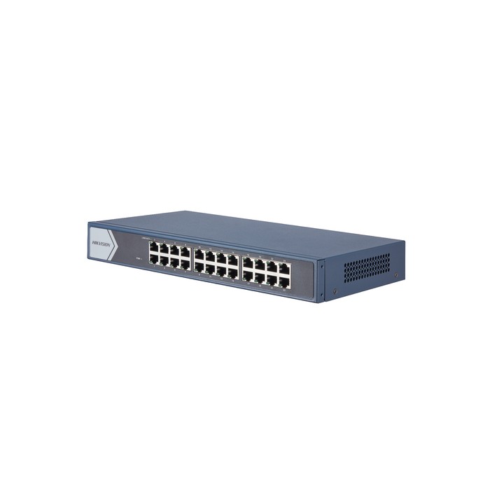 HIKVISION SWITCH 24 PORT GIGABIT UNMANAGED SWITCH 24 GIGABIT RJ45 PORTS, 19-INCH RACK-MOUNTABLE STE