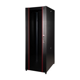 ARMADIO RACK PER RETI 19 42U (A)2000, (L)600, (P)600 COLORE GRIGIO PORTA TRAFORATA SERIE EAVI