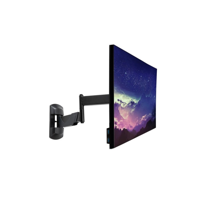 Supporto a parete regolabile per display singolo - Braccio regolabile che supporta display fino a 20