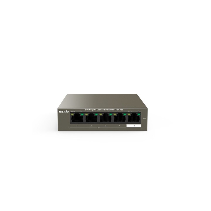TENDA SWITCH 5 PORTE GIGABIT DESKTOP CON 4 PORTE PoE