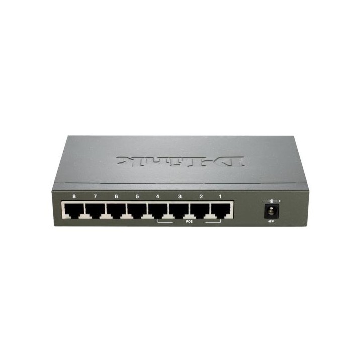D-LINK SWITCH 8 PORTE 10/100 DI CUI 4 POE DESKTOP
