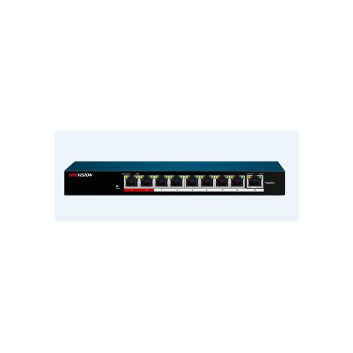 HIKVISION SWITCH 10/100 POE METALLICO 80W