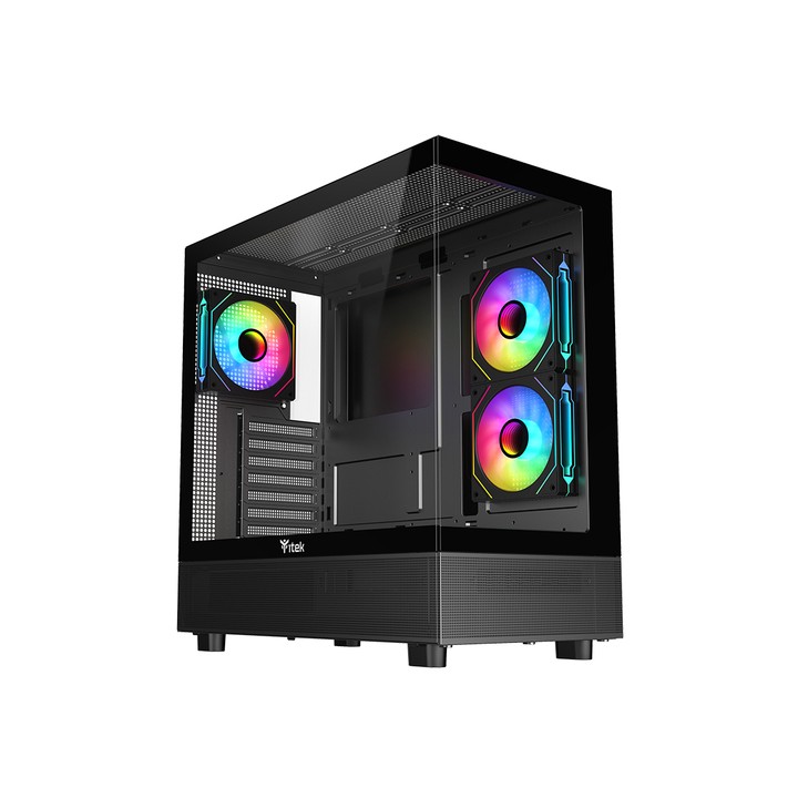 ITEK CASE SHOWBUI 42B, GAMING TOWER, ATX, 3X12CM ARGB FAN, 2XUSB3, TYPE-C, SIDE FRONT PANEL TEMP G