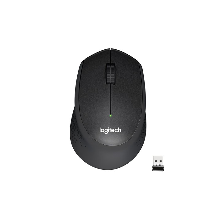 LOGITECH MOUSE M330 WIRELESS ERGONIMICO, 2 TASTI NERO