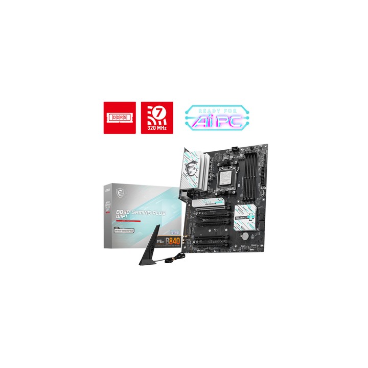 MSI MB B840,AM5,4DDR5,5PCI-Ex16,2M.2,4SATA3,2USB10G,5USB5G