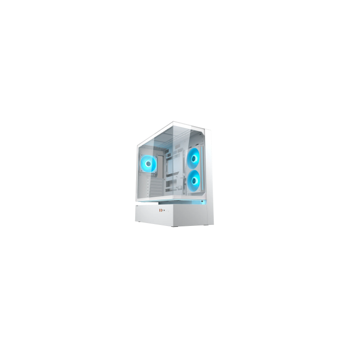 COUGAR CASE M.TOWER CFV235 WHiTE TG 240 REV+120ARGB FAN RGB HUB SYNC..