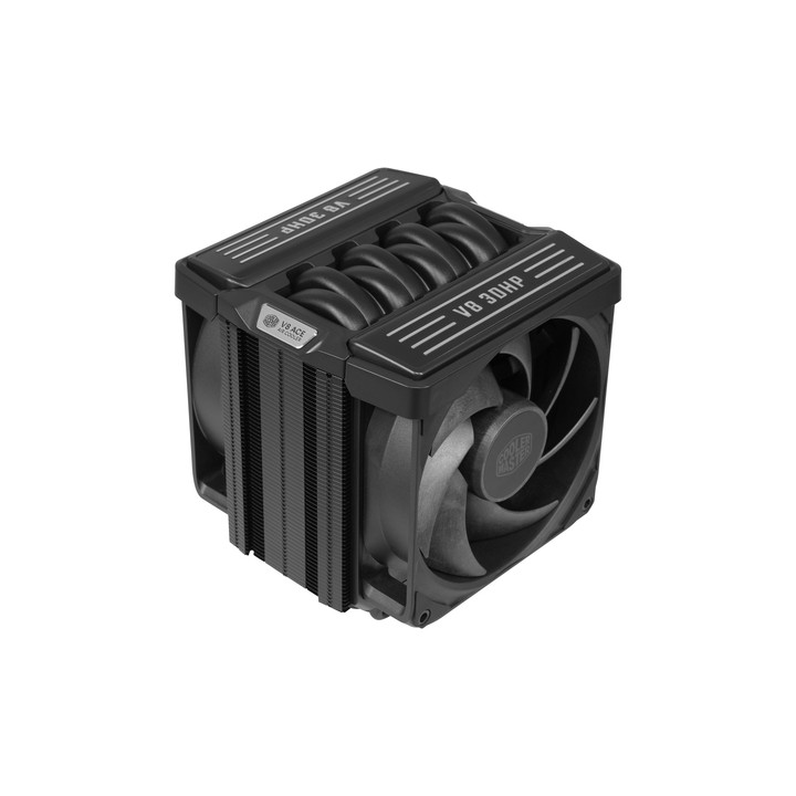 COOLER MASTER V8 ACE 3DHP Black, DISSIPATORE AD ARIA SINGLE TOWER , 2 VENTOLE 120mm NO ARGB, 6 ANNI