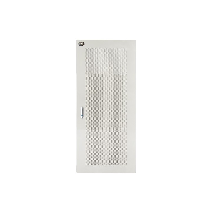 PORTA METALLO TRAFORATA CON SERRATURA PER ARMADIO LINK 27U 600 MM GRIGIO