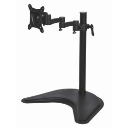 BRACCIO DA TAVOLO CON BASE PER VIDEO FINO A 15 KG DA 13 A 27 FINO A VESA 100X100 CON TRE SNODI