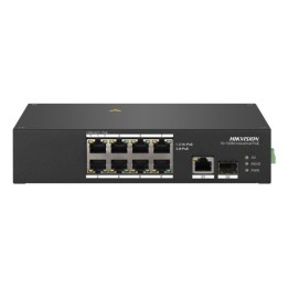 HIKVISION SWITCH INDUSTRIALE 10/100 HI-POE DIN + UPLINK GIGABIT SFP UNMANAGED