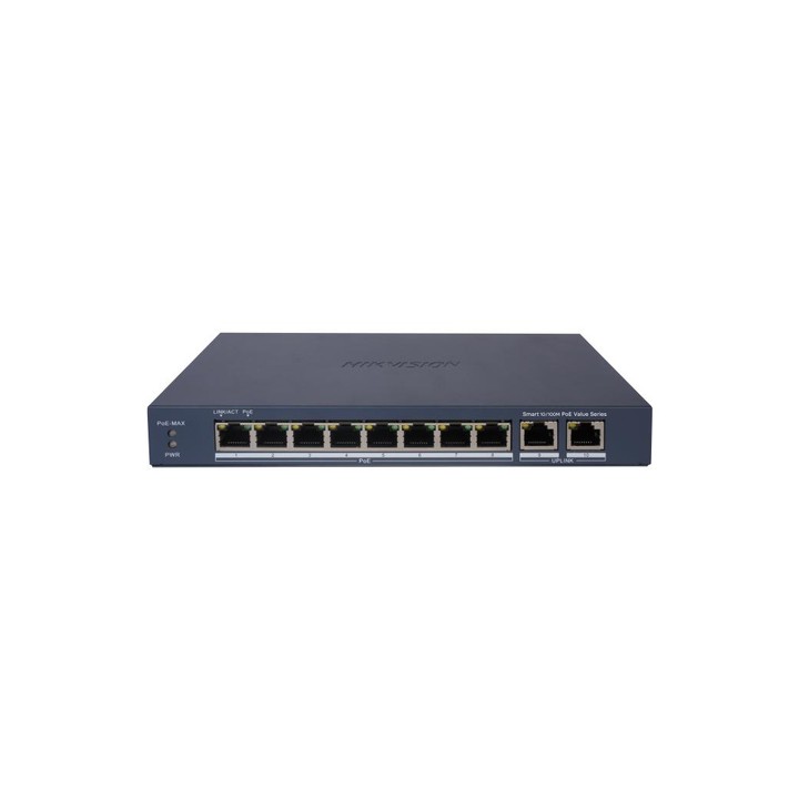 HIKVISION SWITCH SMART MANAGED POE 10/100 8 POE PORTS