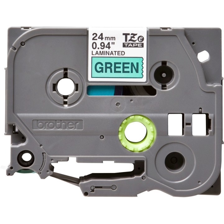 BROTHER NASTRO TIPO TZ 24MM NERO/VERDE