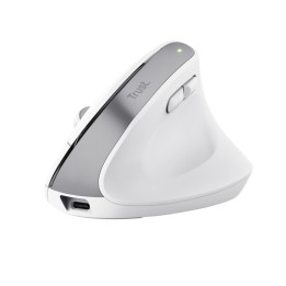 TRUST MOUSE BAYO ERGONOMICO WIRELESS, BIANCO
