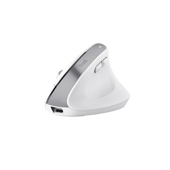 TRUST MOUSE BAYO ERGONOMICO WIRELESS, BIANCO