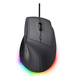 TRUST MOUSE ERGONOMICO VERTICALE CABLATO 1,7M RGB 12.800 DPI - 6 TASTI PROGRAMMABILI - GXT 145 REXXA