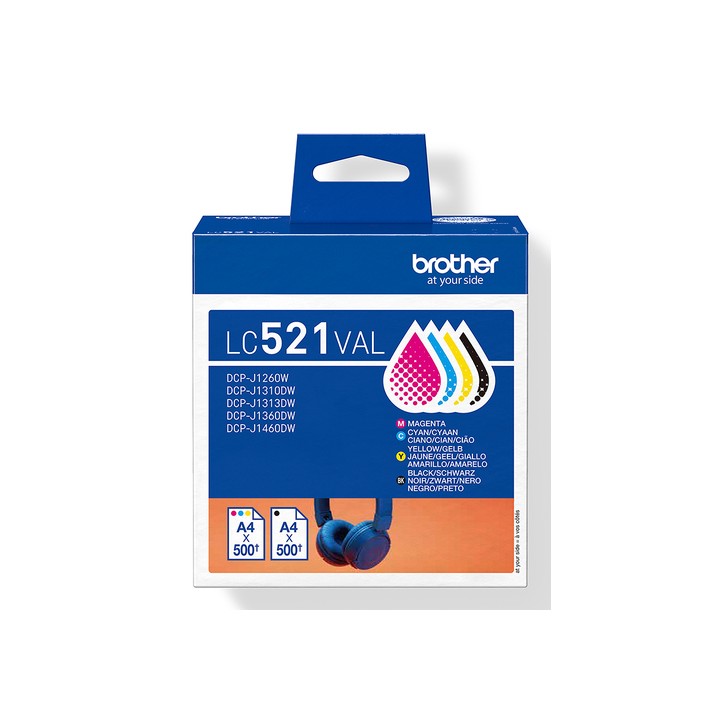 BROTHER CART INK KIT 4 CART UNA CART X COLORE