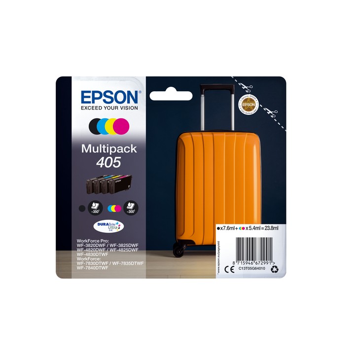 EPSON CART MULTIPACK 4 COLORI, N 405 DURABRITE ULTRA INK