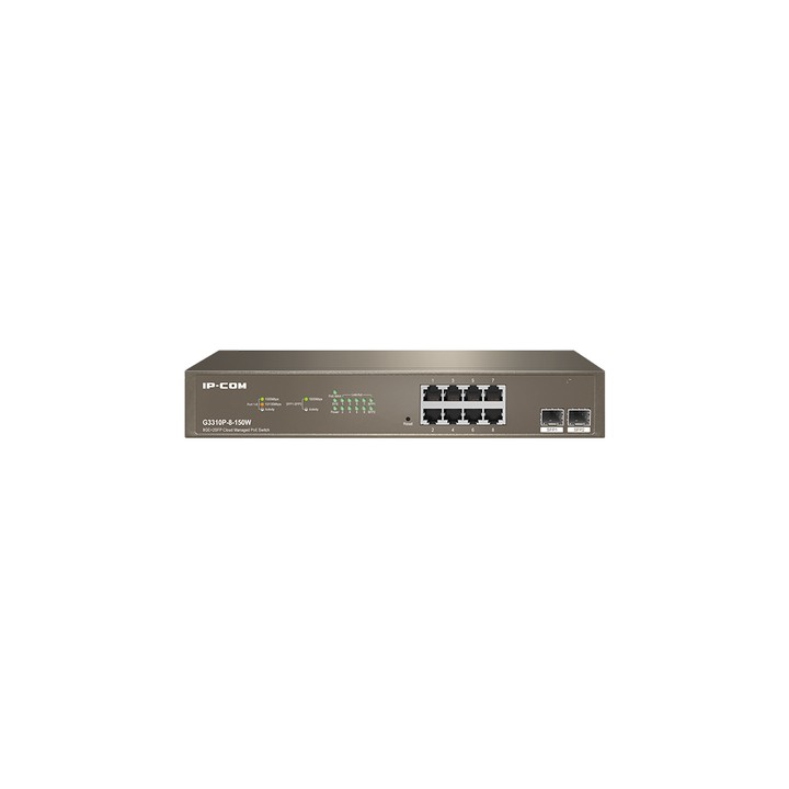 IP-COM SWITCH POE CLOUD MANAGED 8GE+2SFP
