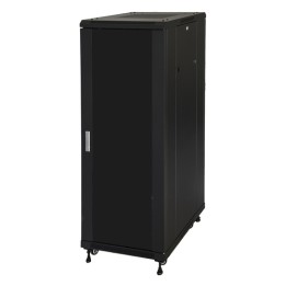 ARMADIO RACK 19 PER RETI 32U (A)1610, (L)600, (P)600 COLORE NERO PORTA VETRO