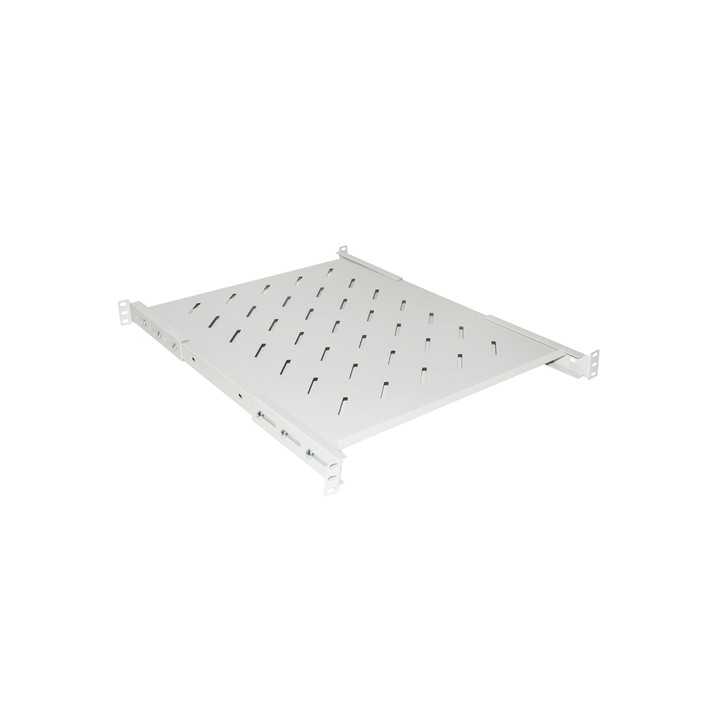 RIPIANO PER ARMADIO RACK 19 ALLUNGABILE 550 MM CON 4 AGGANCI GRIGIO